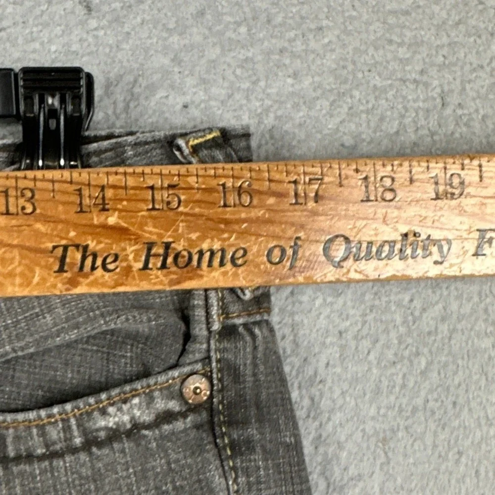 True Religion Joey Jeans Women 30 Grey Flare Ripped Distressed Denim Made In USA